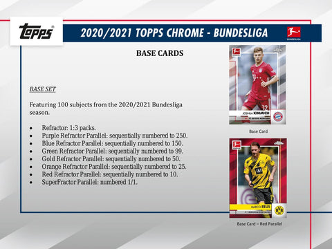 2020/21 Topps Chrome Bundesliga Soccer Hobby