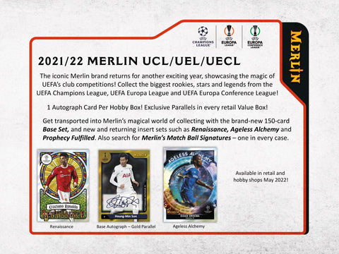 2021/22 Topps UEFA Champions League Merlin Chrome Soccer Hobby
