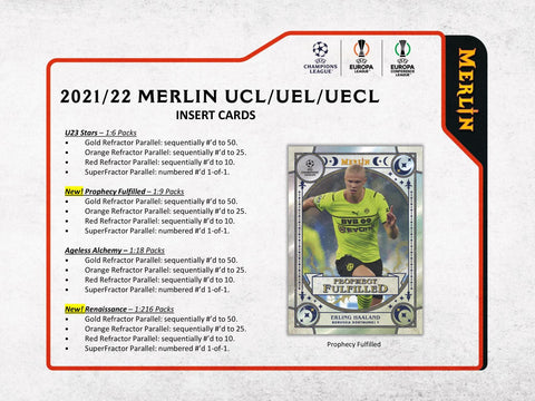 2021/22 Topps UEFA Champions League Merlin Chrome Soccer Hobby