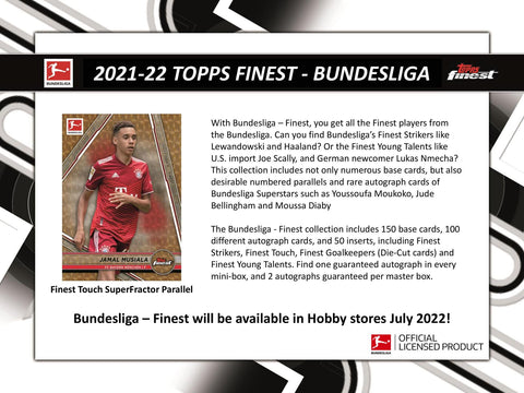 2021/22 Topps Finest Bundesliga Soccer Hobby