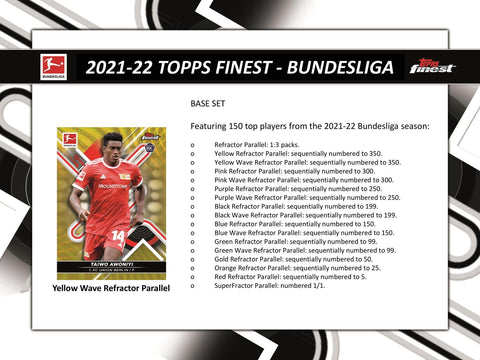 2021/22 Topps Finest Bundesliga Soccer Hobby