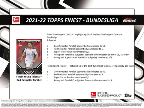 2021/22 Topps Finest Bundesliga Soccer Hobby