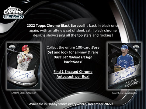 2022 Topps Chrome Black Baseball Hobby