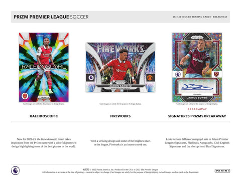 2022/23 Panini Prizm Premier League EPL Soccer Breakaway Pack