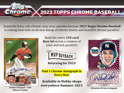 2023 Topps Chrome Baseball Hobby 2023 Topps Chrome Baseball Hobby Pack