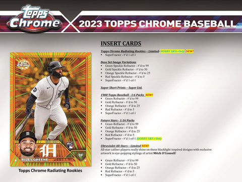 2023 Topps Chrome Baseball Hobby 2023 Topps Chrome Baseball Hobby Pack
