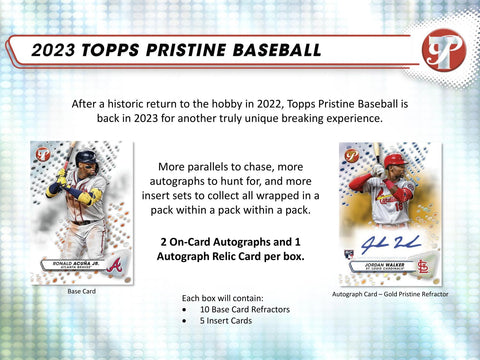 2023 Topps Pristine Baseball Hobby Pack