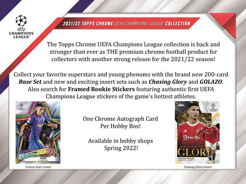 2021/22 Topps UEFA Champions League Chrome Soccer Hobby Lite