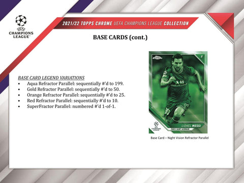 2021/22 Topps UEFA Champions League Chrome Soccer Hobby Lite