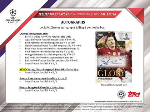 2021/22 Topps UEFA Champions League Chrome Soccer Hobby Lite